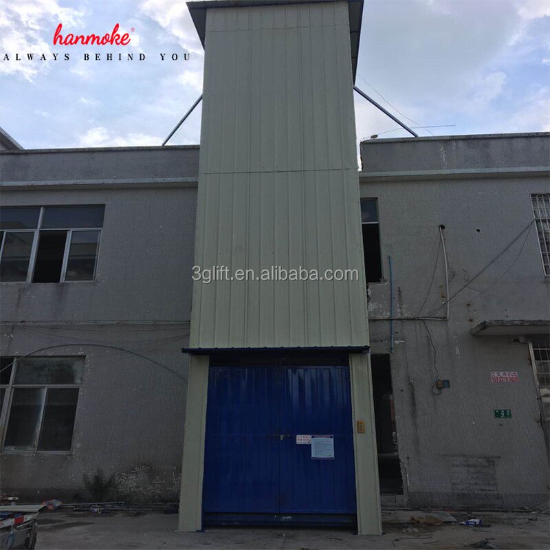 Residential Lift Elevator - Hanmoke 1.5ton Goods Lift 220V to 412V Hydraulic