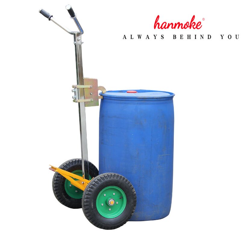 Manual Drum Handling Truck - 450 kg Capacity for Rough Terrain Trolley