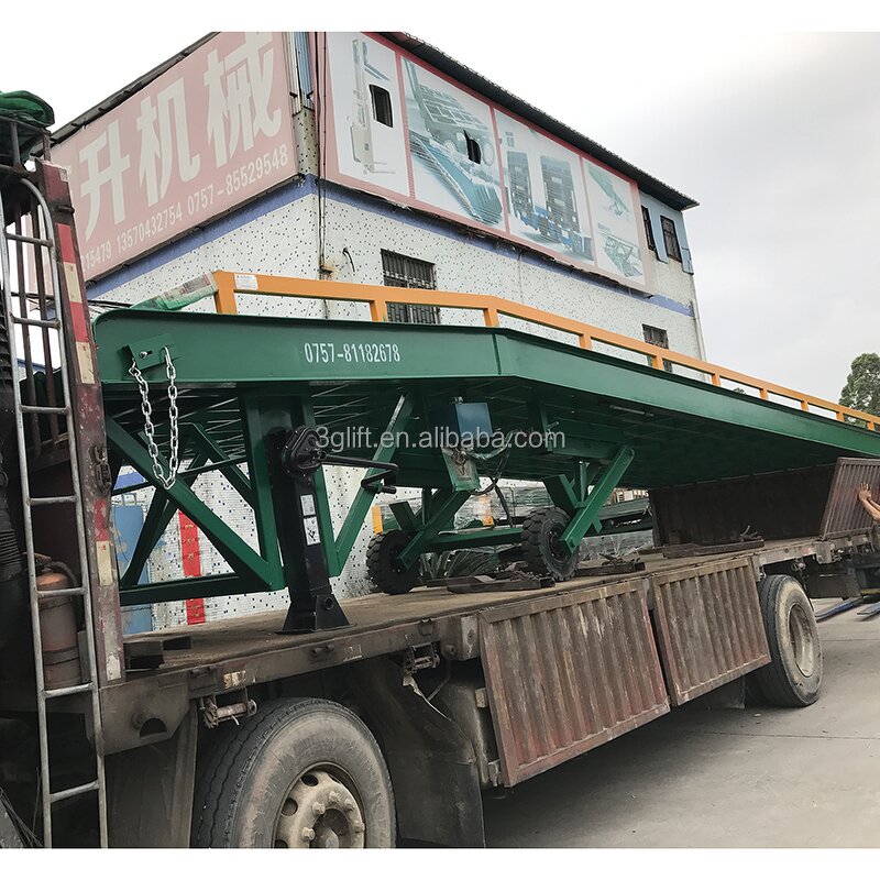 Movable Hydraulic Dock Leveler - Yard Forklift Vehicles Mobile Container Ramps