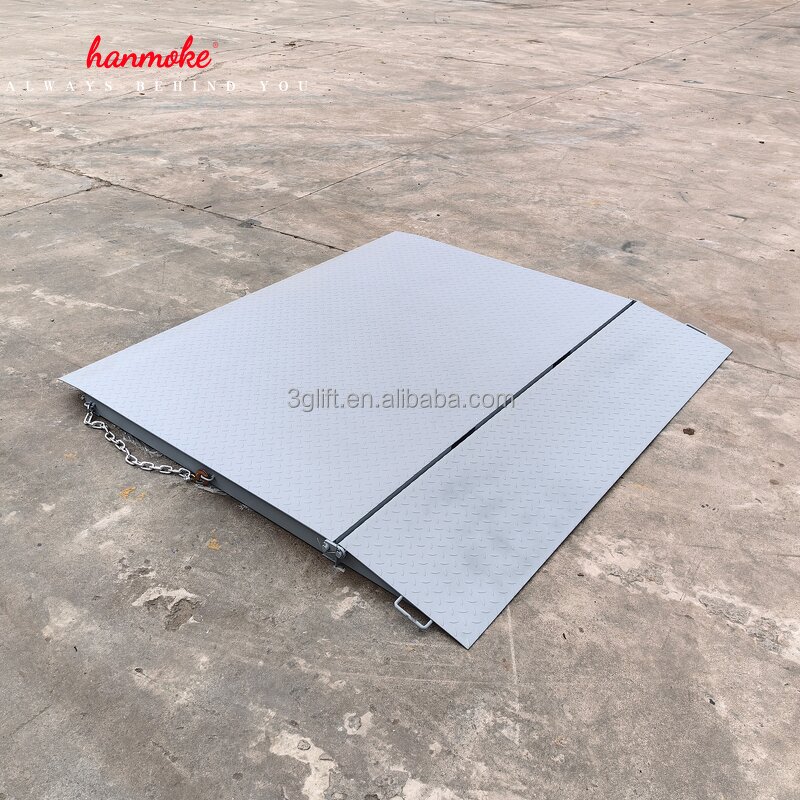 Shipping Container Ramp - Heavy Duty 6-10ton Capacity with Safety Chains