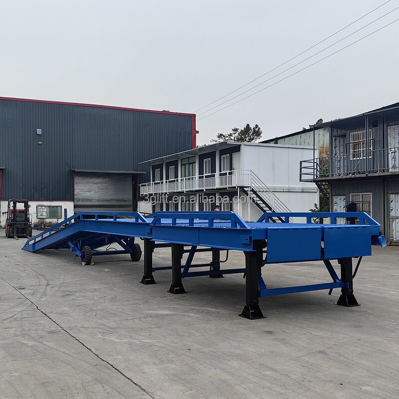 Manual Adjustable Dock Ramp - 6T for Container Truck Movable Leveler Yard