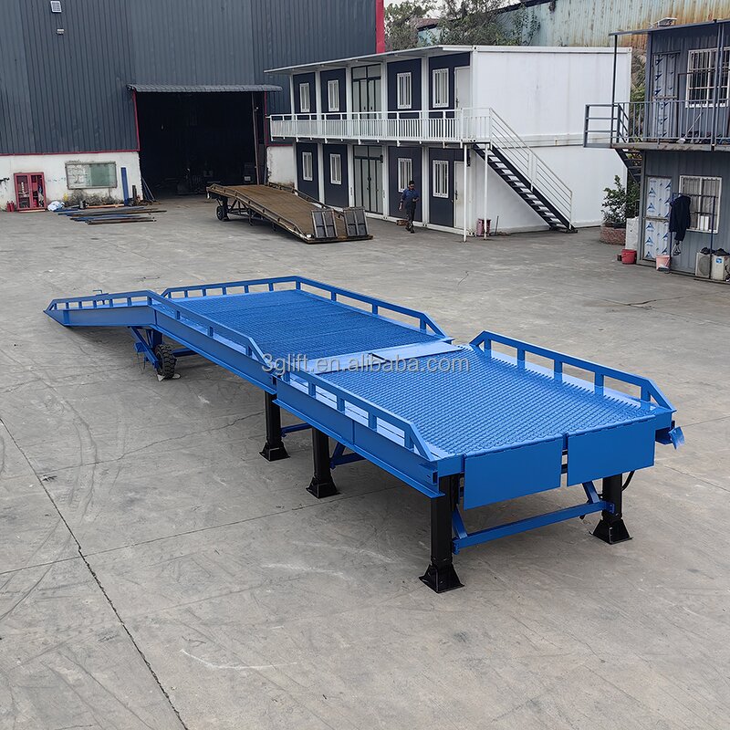 Dock Leveler Lift Ramp - 6 Ton to 16Ton Mobile Steel Movable Hydraulic Forklift
