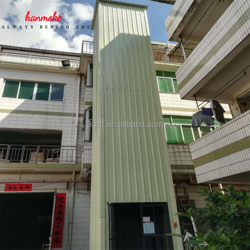 Cargo Lift - 2 Ton Capacity 3-20 Meters Electric Hydraulic Guide Rail Chain