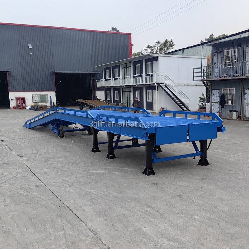 Manual Adjustable Dock Ramp - 6T for Container Truck Movable Leveler Yard