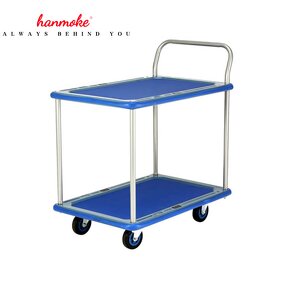 Plastic Hand Trolley Cart - Chinese Supplier with 2 Layers