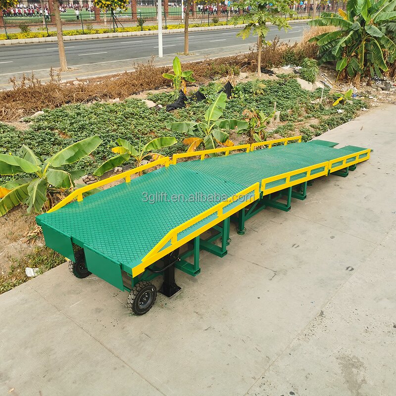 Mobile Yard Loading Ramp - 10 Ton Adjustable Height Forklift Container Dock