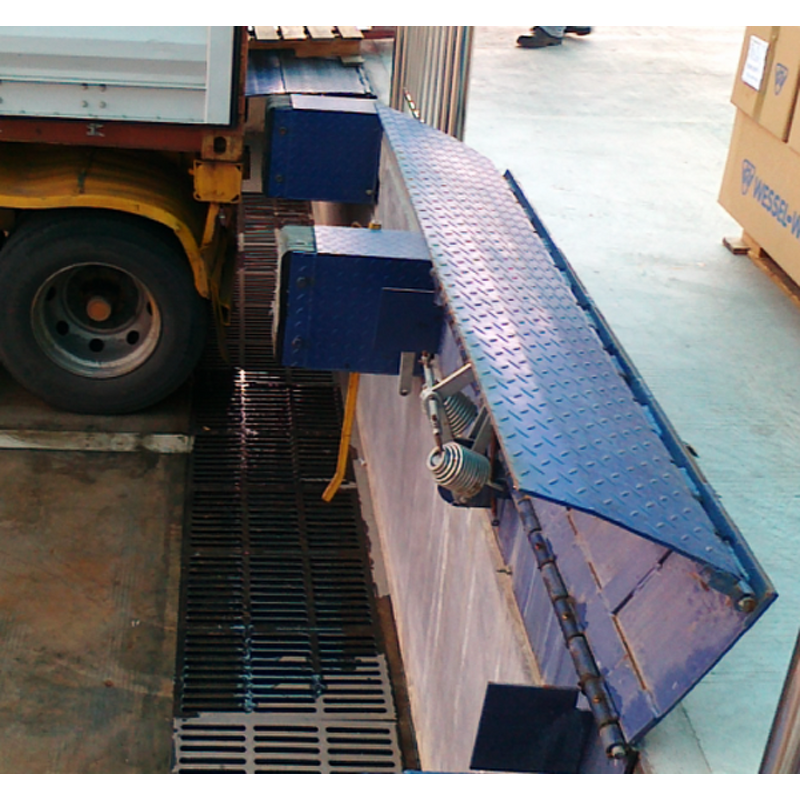 Small Dock Leveler - 10 Ton Capacity Pullback Spring Manual Type Edge Leveller