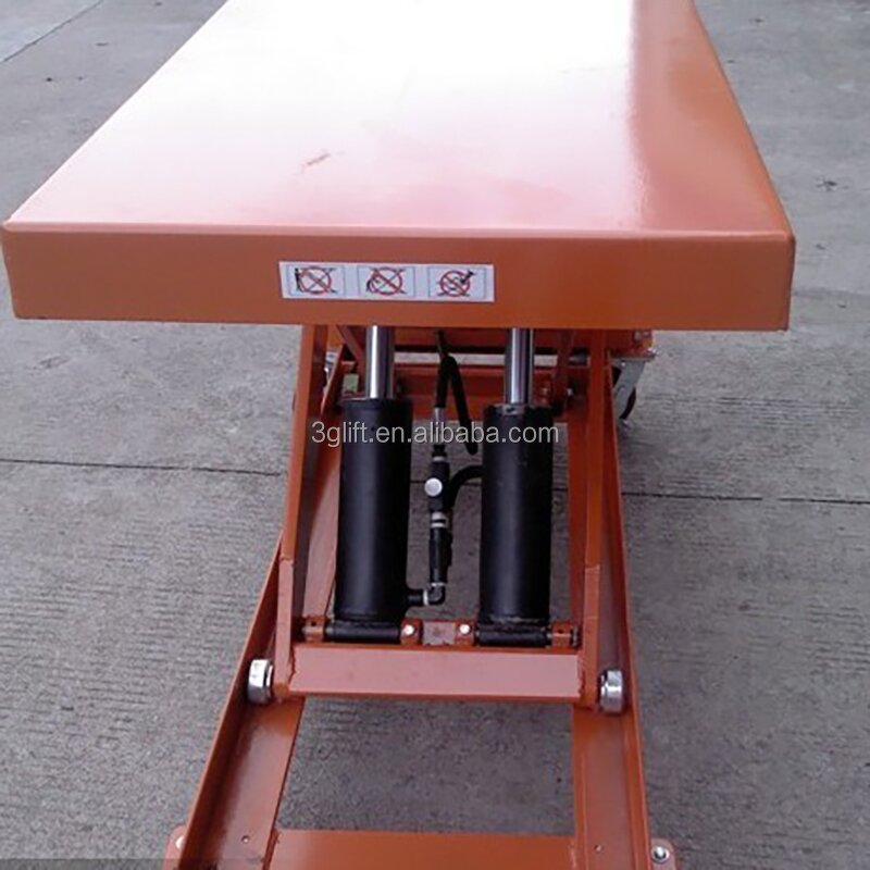 Manual Hydraulic Scissor Lift Table - with Roller Top