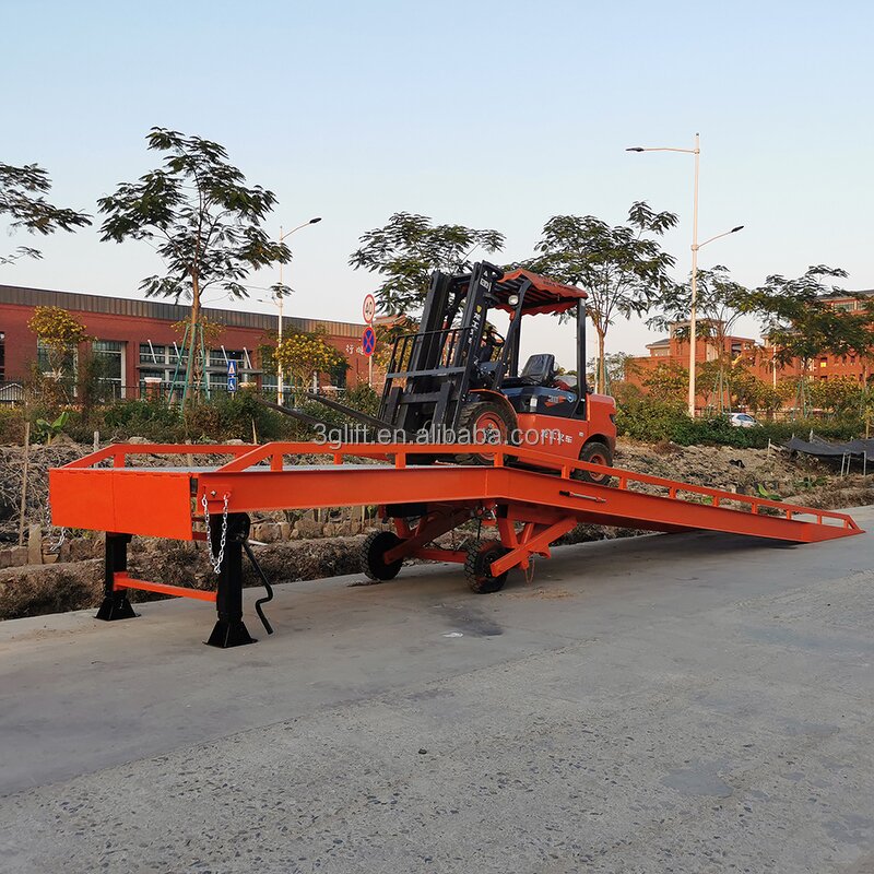 Mobile Truck Container Ramp - CE Approved 2-6ton Hydraulic Yard Ramp