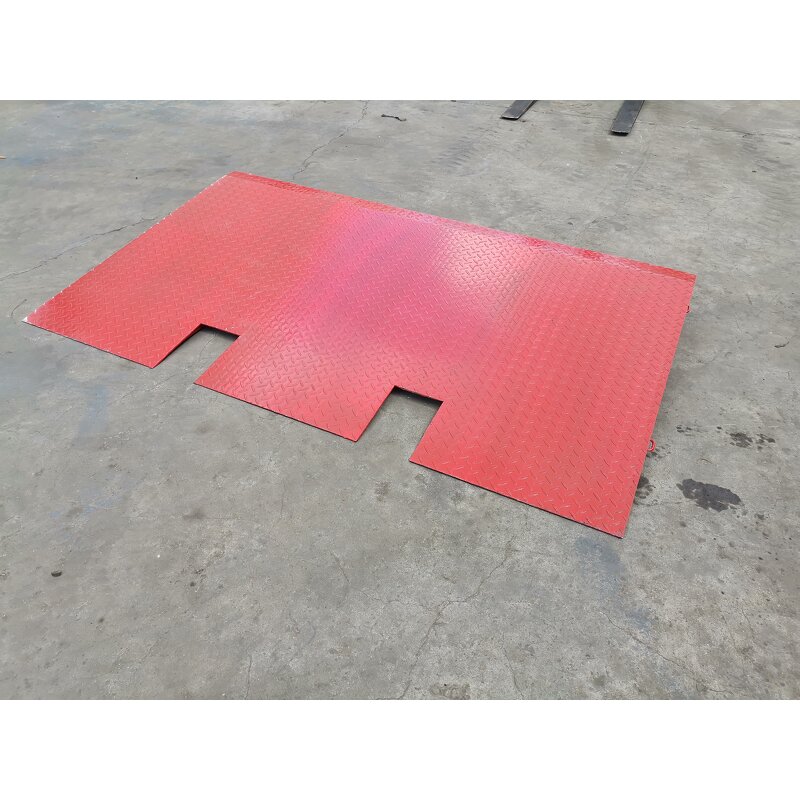 Container Ramp - 6000kg Capacity Heavy Duty Steel Dock Plate Red Color