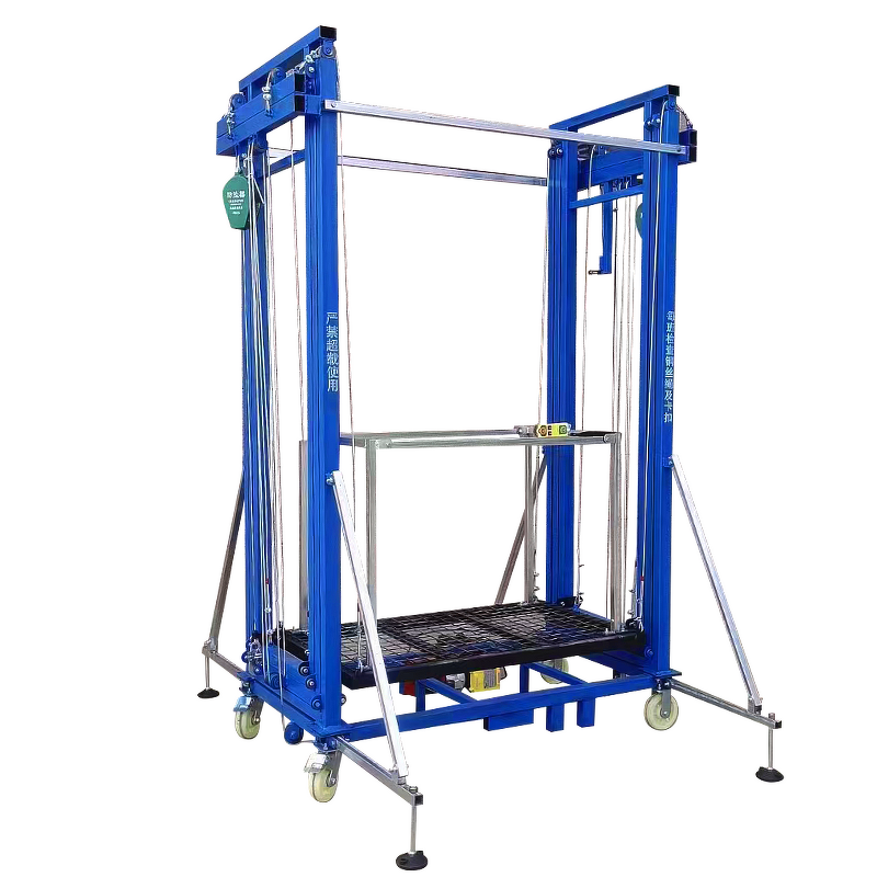 Electric Scaffold Manufacturer - UNW Foldable Rental 400KG Hydraulic Mobile Electric Man Lift for Construction