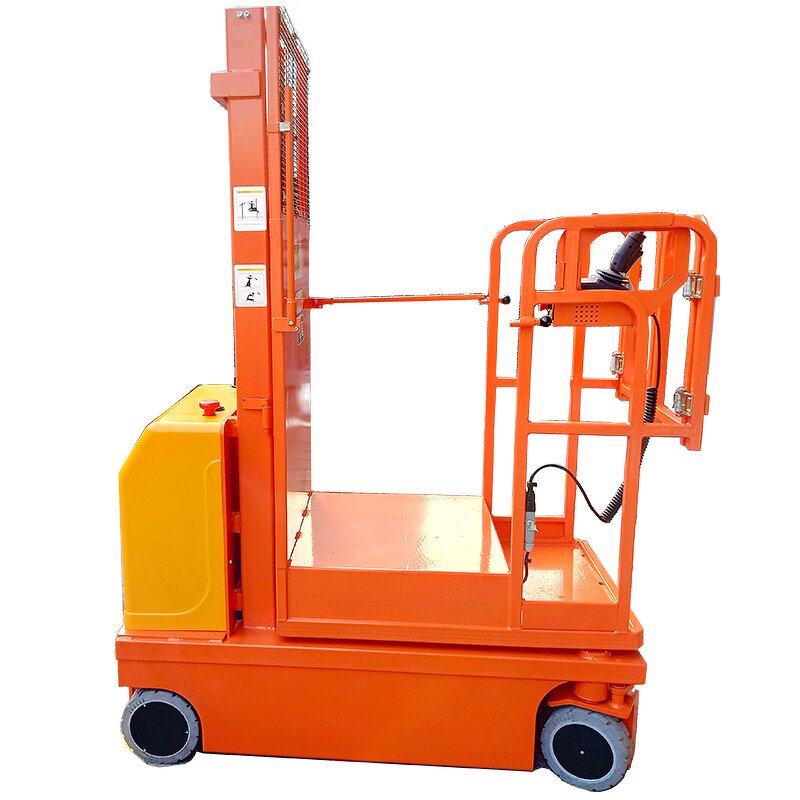 Order Picker Tool Manufacturer - Strong Power 6m Hydraulic Steering Vertical Telescopic Platform Lift 160kg