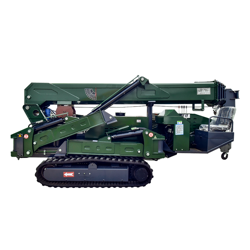 Spider Crane Manufacturer - 1.2 Ton 2 Ton 3 Ton 5 Ton Mini Long Boom Crawler with Jib Arm CE/EPA