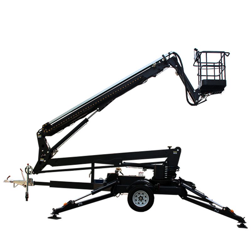 Spider Lift Platform Manufacturer - 24m Hot Sell Towable Vehicle Mounted with 360 Rotation