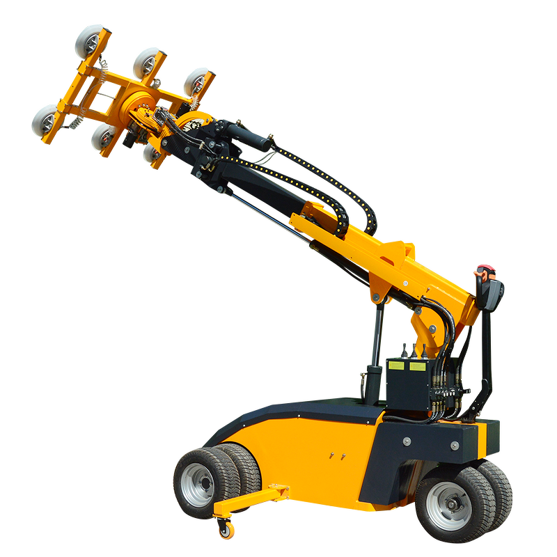 Glass Lifting Equipment Manufacturer - Big Wheels 800Kg 8pc Off-road Rotation Vacuum Panel Lifter