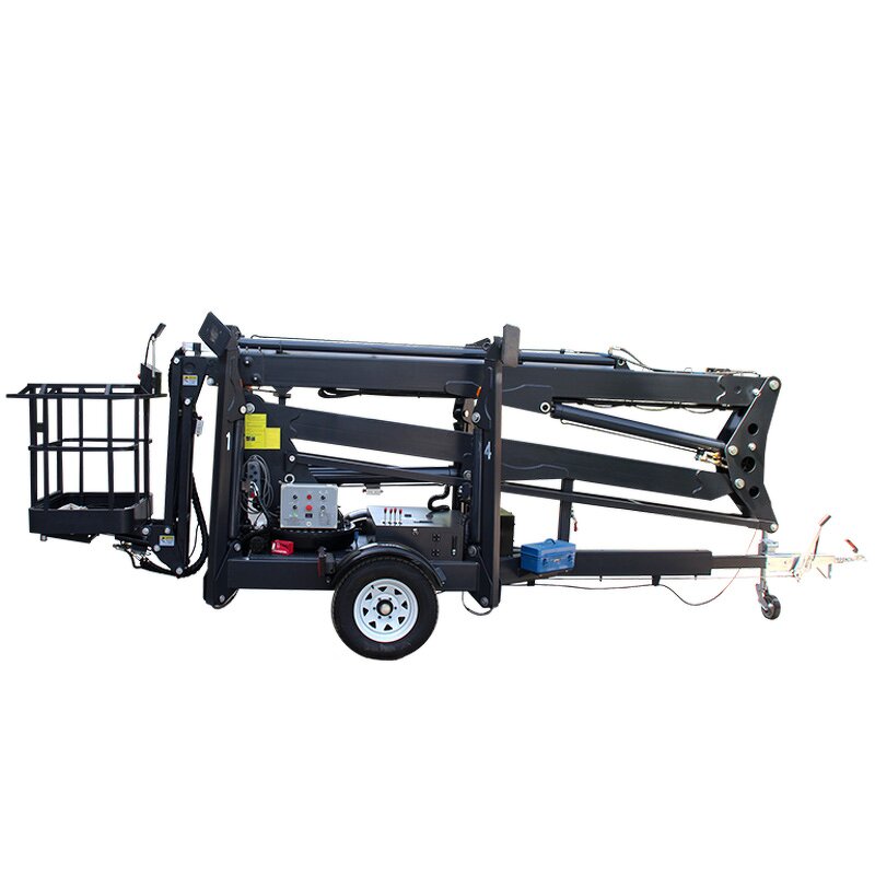 Spider Lift Platform Manufacturer - 24m Hot Sell Towable Vehicle Mounted with 360 Rotation