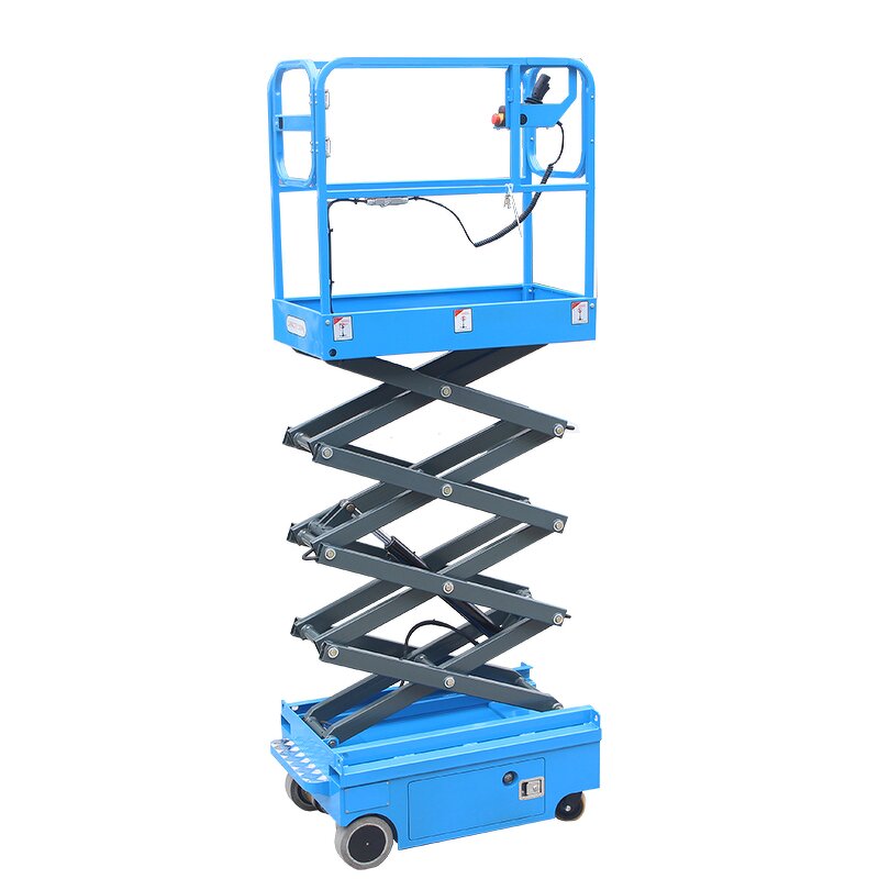 Scissor Lifter Platform Manufacturer - Indoor Mini Body Easy Operation Non-Marking Tyre Battery Power