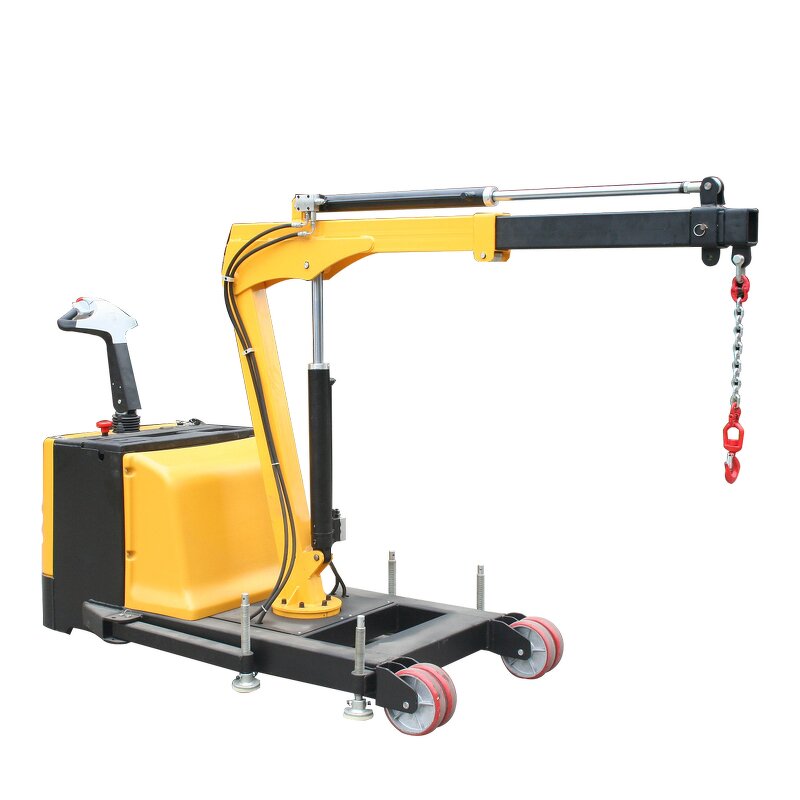 Mobile Crane Manufacturer - 900KG Electric 3.18M Small Mini Hydraulic with Manual Rotation