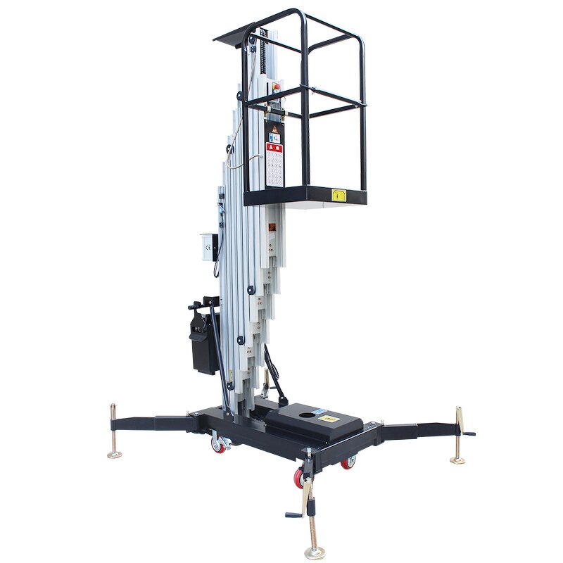 Portable Construction Lift Manufacturer - CE Certified UNW Diesel 6M 7.5M Wheel Lift Hoist