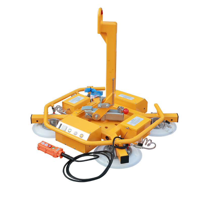 Vacuum Suction Cup Lifter Manufacturer - Dual Circuit Electric Compact Manual Rotation for Construction Site