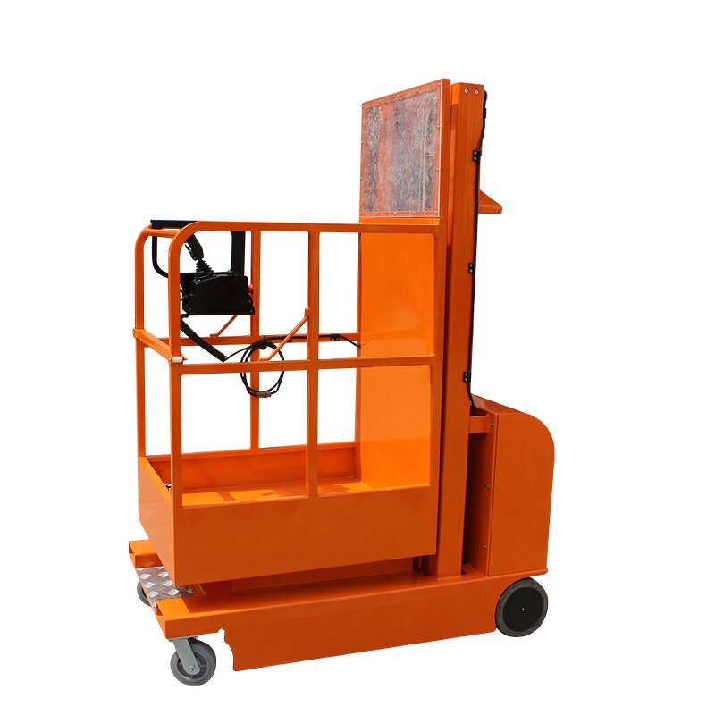 Electric Order Picker Forklift Manufacturer - Customized Hydraulic Steering Telescopic Platform 6m 160kg Self-propelled