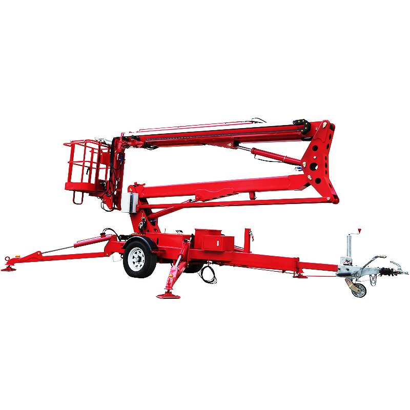 Cherry Picker Manufacturer - Warehouse Heavy Duty Hydraulic Electric 12m Towable Boom Lift