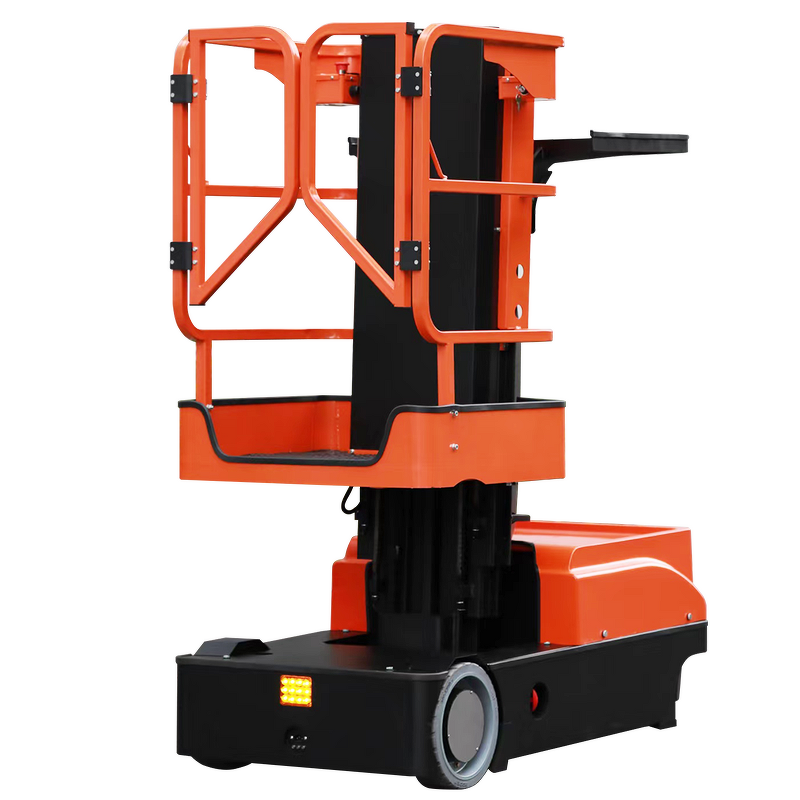 Order Picker Tool Manufacturer - Strong Power 6m Hydraulic Steering Vertical Telescopic Platform Lift 160kg