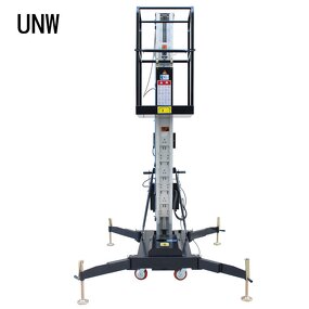 Portable Construction Lift Manufacturer - CE Certified UNW Diesel 6M 7.5M Wheel Lift Hoist