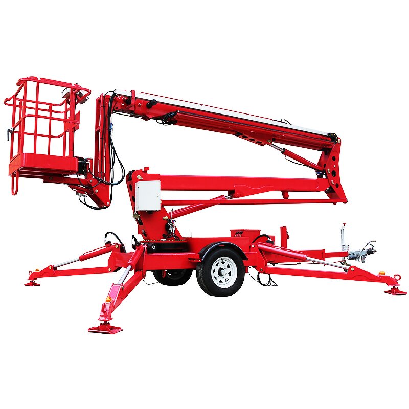Cherry Picker Manufacturer - Self Propelled Telescopic Arm 12m Towable Boom Lift