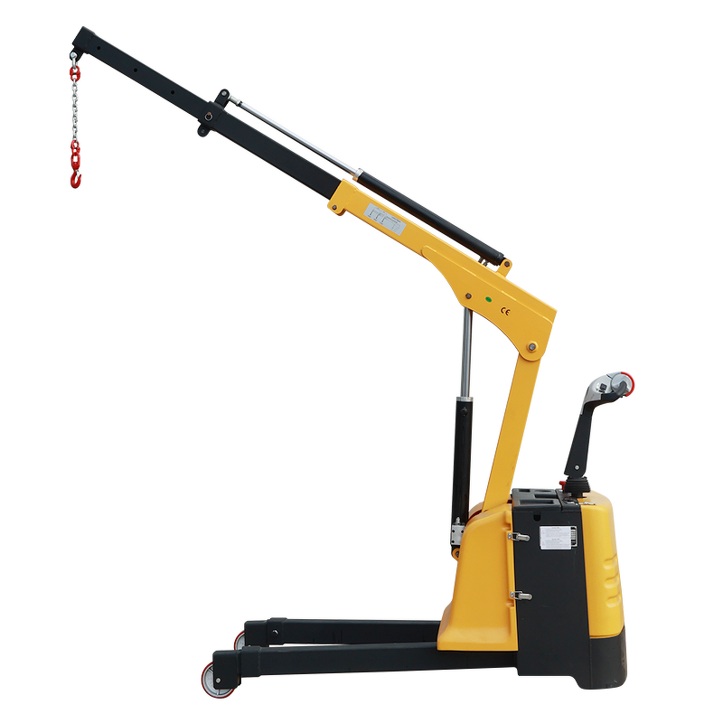 Hydraulic Lifter Machine Manufacturer - Strong Power Floor Crane 3.57m Lifting Height Motor Hydraulic