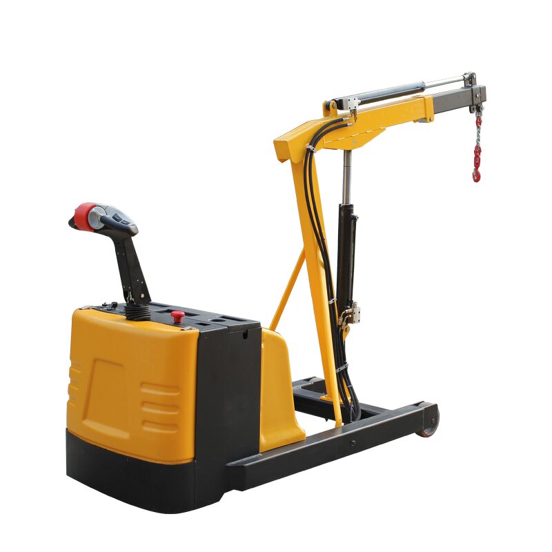 Floor Crane Manufacturer - Movable Battery Powered 750KG 3.56m Electric Hydraulic Plate Lifter