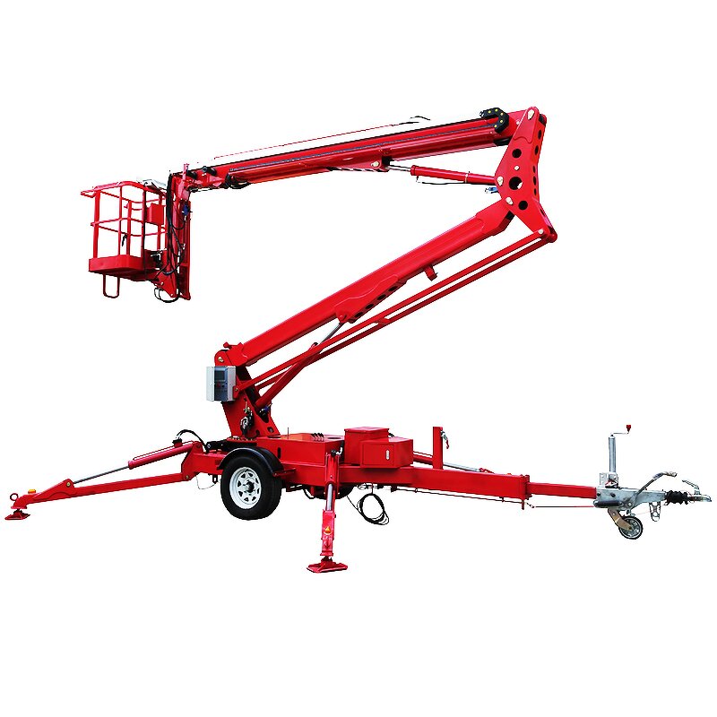 Cherry Picker Manufacturer - Self Propelled Telescopic Arm 12m Towable Boom Lift