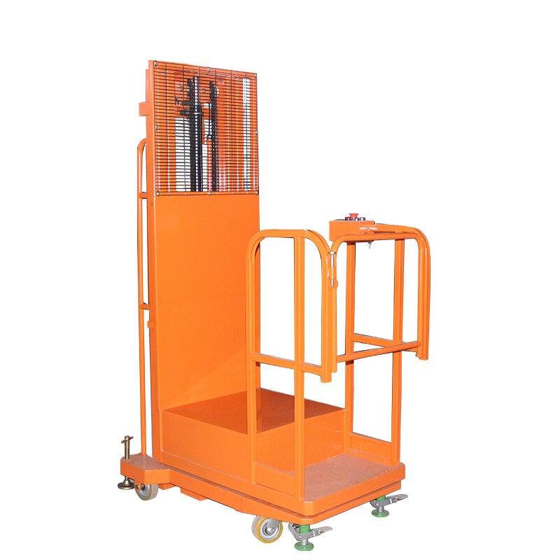 Order Picker Trolley Manufacturer - Warehouse 4.7m 200kg Order Picker Tool with Wheels