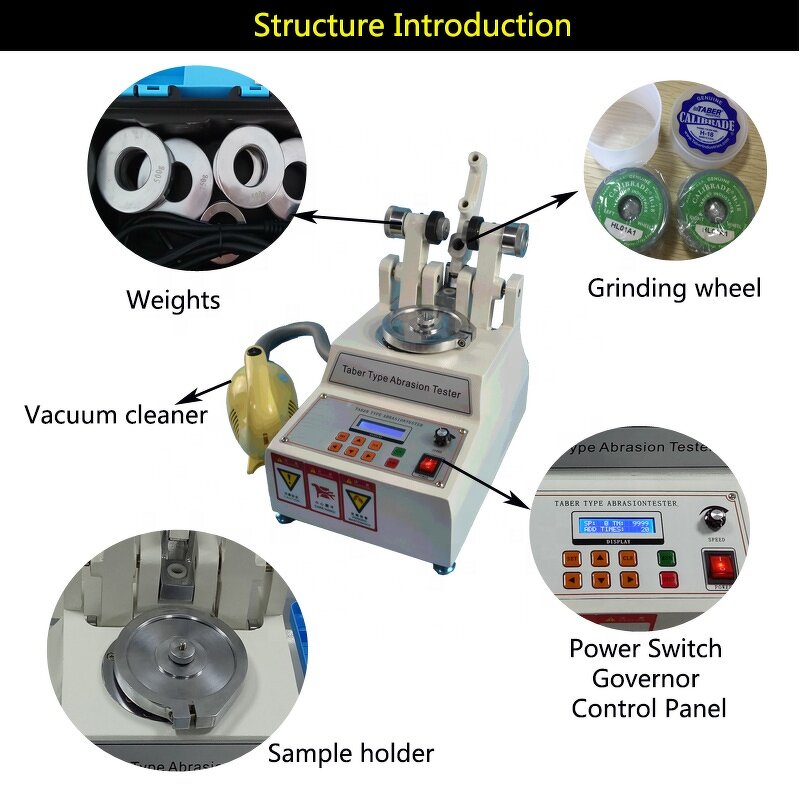 Taber Abrasion Tester - Electronic Wear Resistance for Textiles
