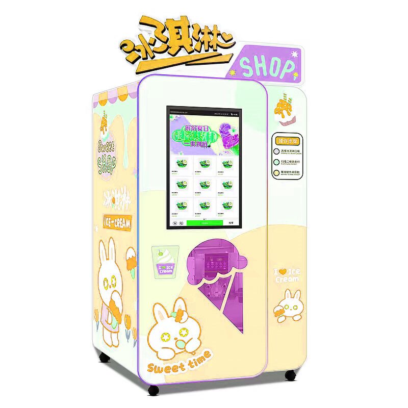 Soft Ice Cream Vending Machine - Automatic for School