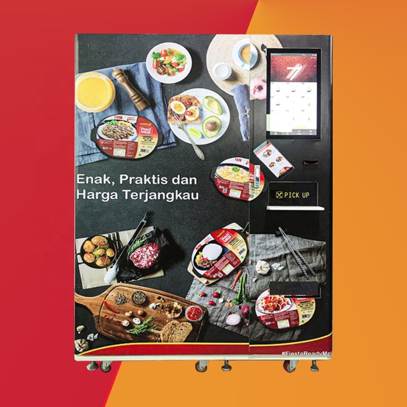 Pizza Vending Machine - Touch Screen Coin Credit Card Reader with SDK