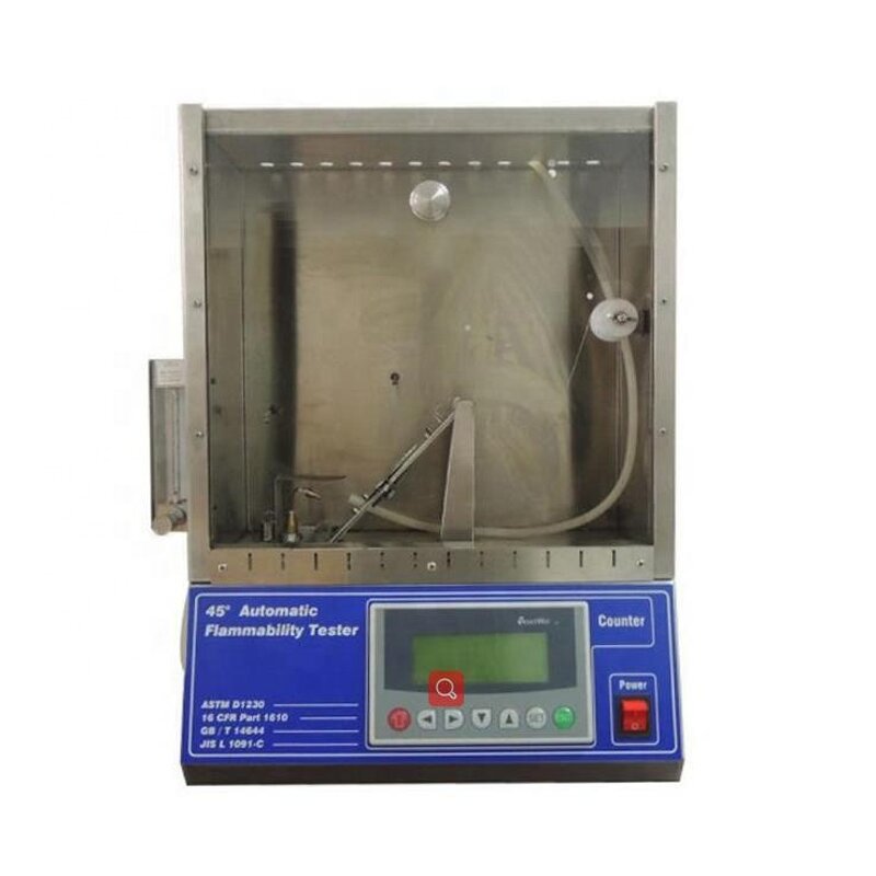 Flammability Tester - ASTM D 1230 Laboratory 45 Degree Textile