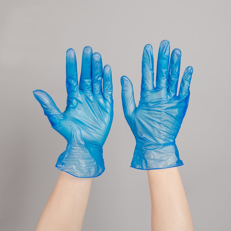 PVC Gloves Manufacturer - Blue Glovelastic for Kitchen Household Outdoor Hand Protection