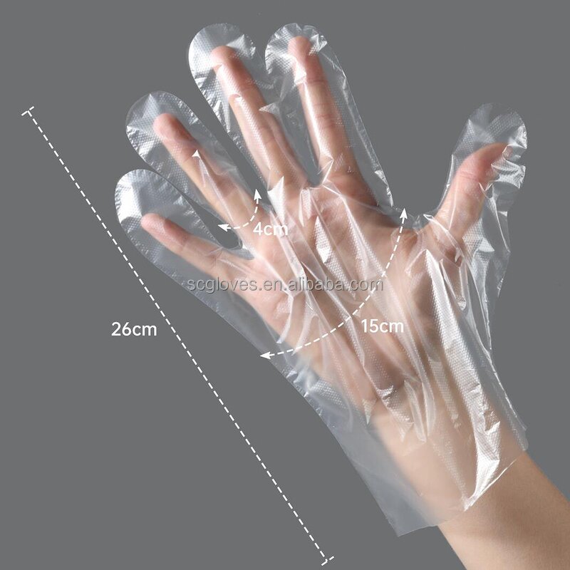 TPE Gloves Manufacturer - Factory Directly Sells Disposable Polyethylene Tattoo Medium Thickness Food Grade for Hair Salon Free Sample