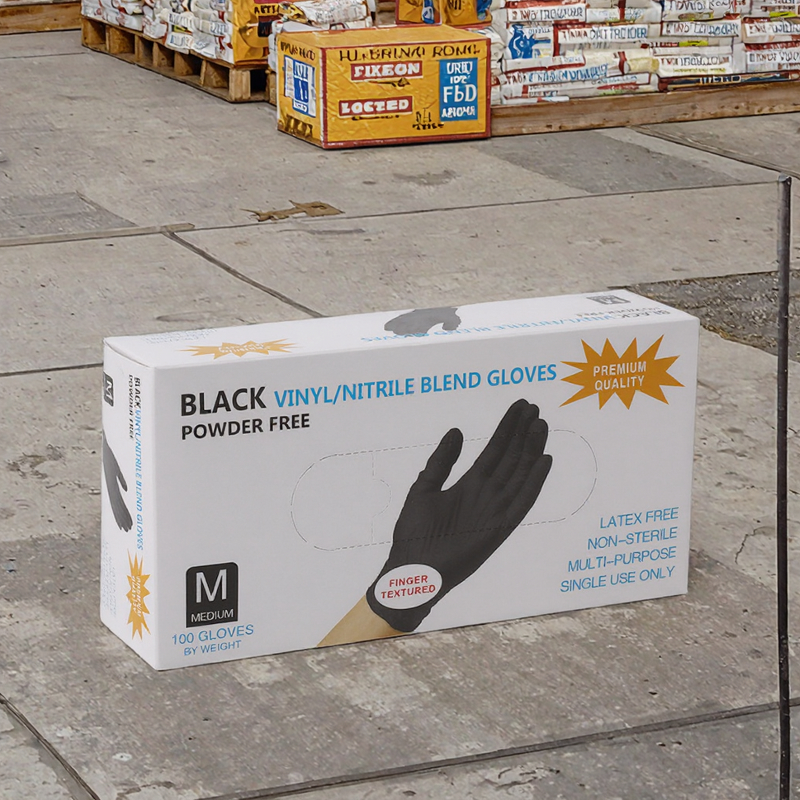 Nitrile Gloves Manufacturer - 100-Piece Disposable Powder Latex Free for Home Cleaning & Beauty Salon in Box