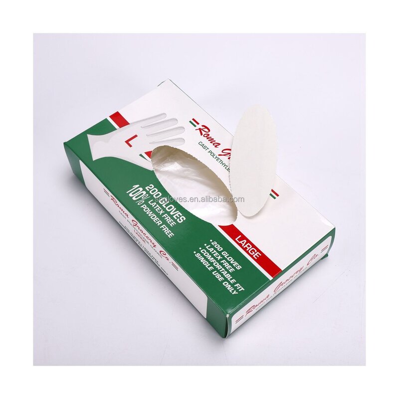 PE Gloves Manufacturer - Factory Stock Kitchen Food Disposable Low Price PVC Waterproof Polyethylene TPE Medium Thickness for Home