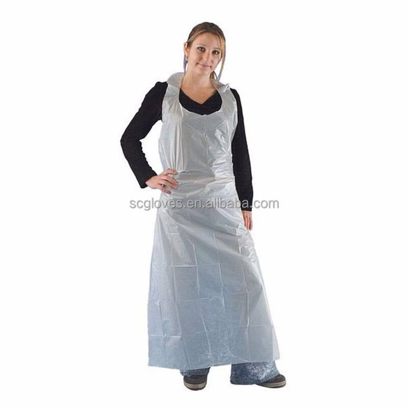 PE Plastic Disposable Apron Manufacturer - Factory Outlet Durable Thickened Waterproof PVC for Kitchen Restaurant and Food Service