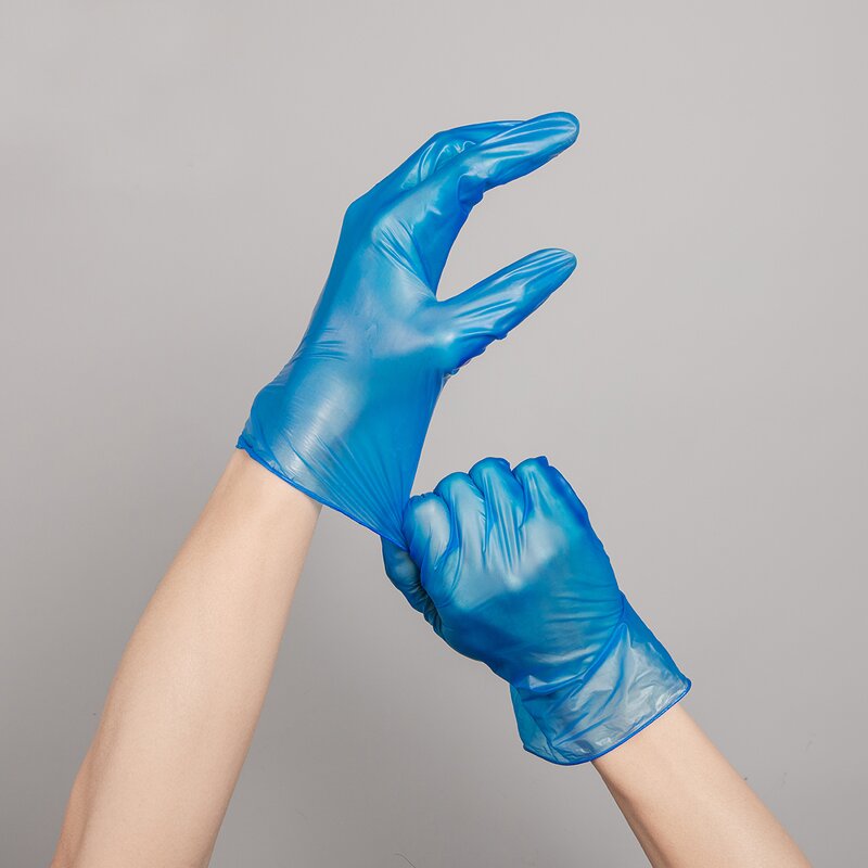 PVC Gloves Manufacturer - Blue Glovelastic for Kitchen Household Outdoor Hand Protection