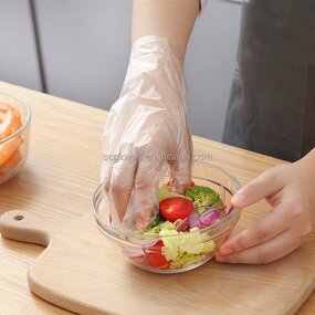 PE Gloves Manufacturer - HDPE Clear Plastic Polythene Kitchen Waterproof Household Food Anti Cut Resistance Nitrile