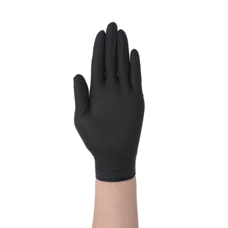 Nitrile Gloves Manufacturer - Disposable Black Composite Durable Anti-Slip Food-Grade for Beauty Catering Household