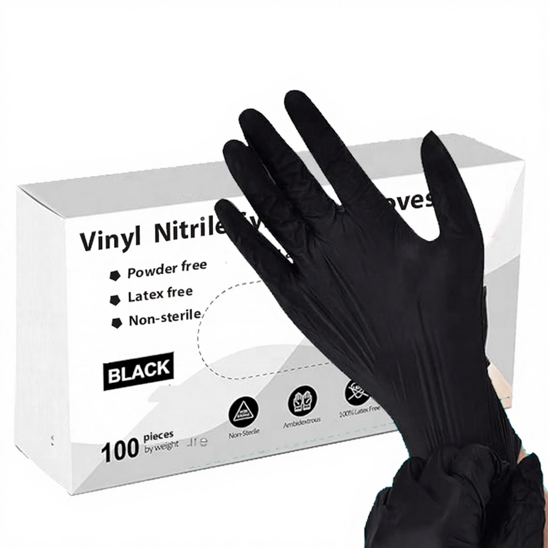 Nitrile Gloves Manufacturer - 100-Piece Disposable Powder Latex Free for Home Cleaning & Beauty Salon in Box
