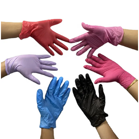 Nitrile Gloves Manufacturer - China Factory Stock Powder-Free for Tattoo & Beauty Salon CE Certified Sizes S/M/L/XL