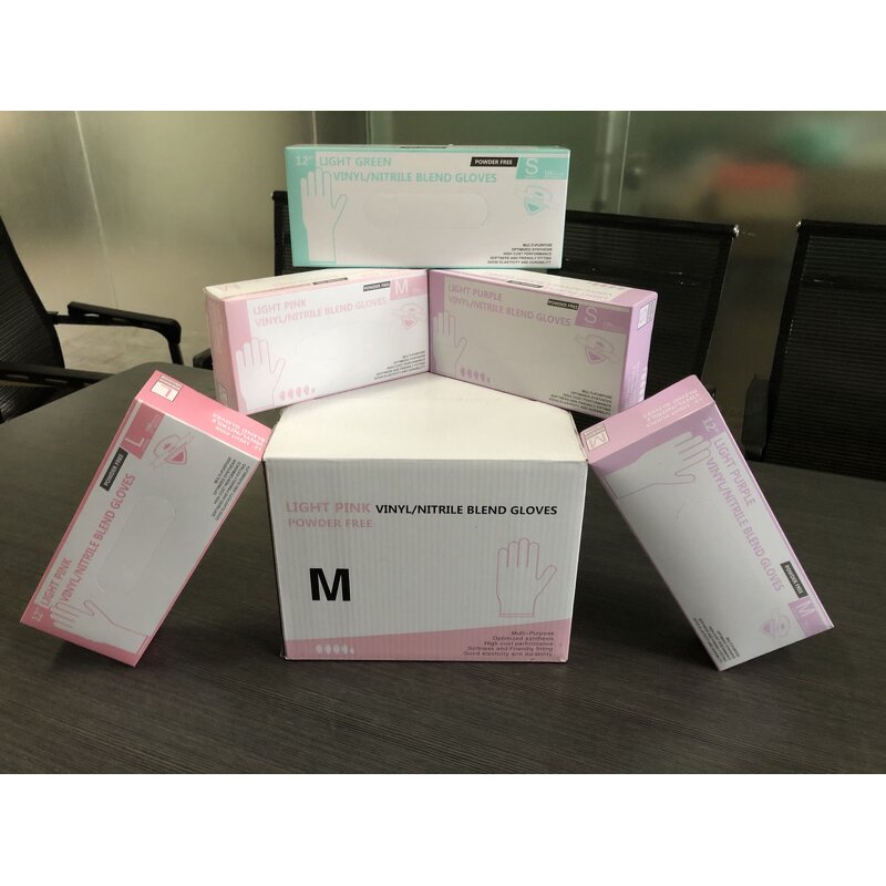 Nitrile Gloves Manufacturer - Wholesale 9 Inches Tattoo Shop Beauty Pink Glove Powder Free Green Blend