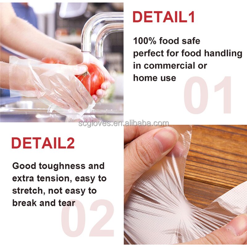 TPE Gloves Manufacturer - Factory Directly Sells Disposable Polyethylene Tattoo Medium Thickness Food Grade for Hair Salon Free Sample