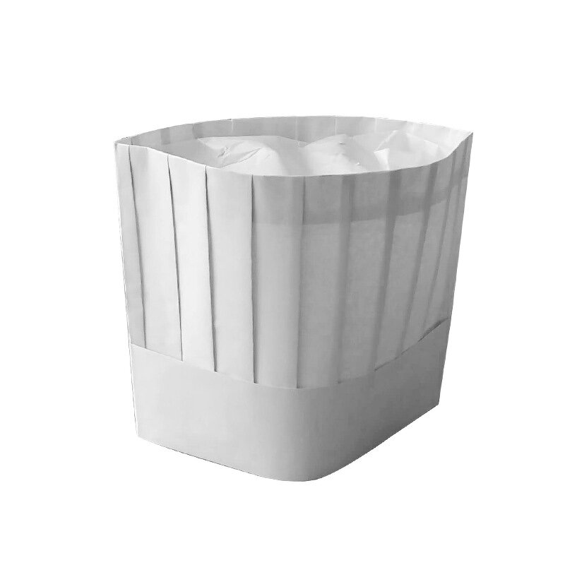 Disposable Restaurant Chef Hat Manufacturer - Free Sample Reusable Washable Soda Paper Cap Kitchen Cooking Forage Apron Kit for Men